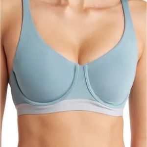 NWT Natori Women’s Recharge Sports Bra, Aqua Sky, Size 34DDD
